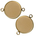 Support innoxydable plaqué Or, plateau de 25MM , Doré AP42