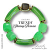 TRENDY Bracelet Shinny Pomme verte