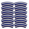 Tubes incurvés DESIGN - Motif Rayures 12MM - Bleu