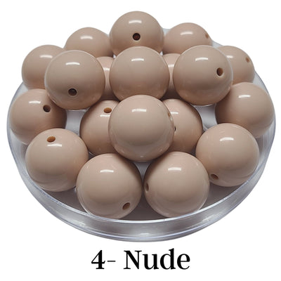 4 - Boules acryliques brillantes Nude 20MM