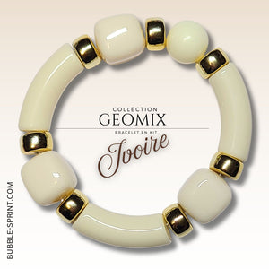 KIT bracelet collection GEOMIX - Ivoire