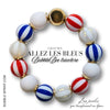 ALLEZ les BLEUS !  Bracelet BubbleBee Tricolore