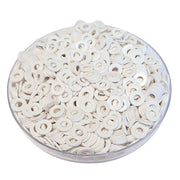 8MM - Rondelles - Blanc brillant