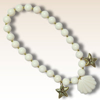 KIT collier collection Perles des rivages - Ivoire & coquillage