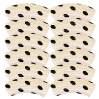401 - Tubes incurvés DESIGN - Motif Pois Blanc cassé 12MM