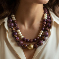 224 - Boules acryliques Ganache Purple 20MM