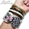 KIT bracelet collection MOON - Léopard Flamant
