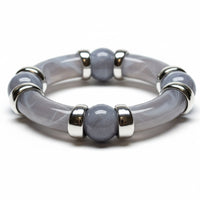 Séparateurs incurvés et creusés en CCB, argent Réf CCB53