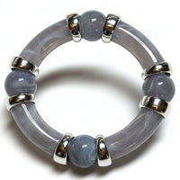 Séparateurs incurvés et creusés en CCB, argent Réf CCB53