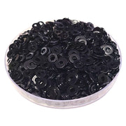 8MM - Rondelles - Noir brillant