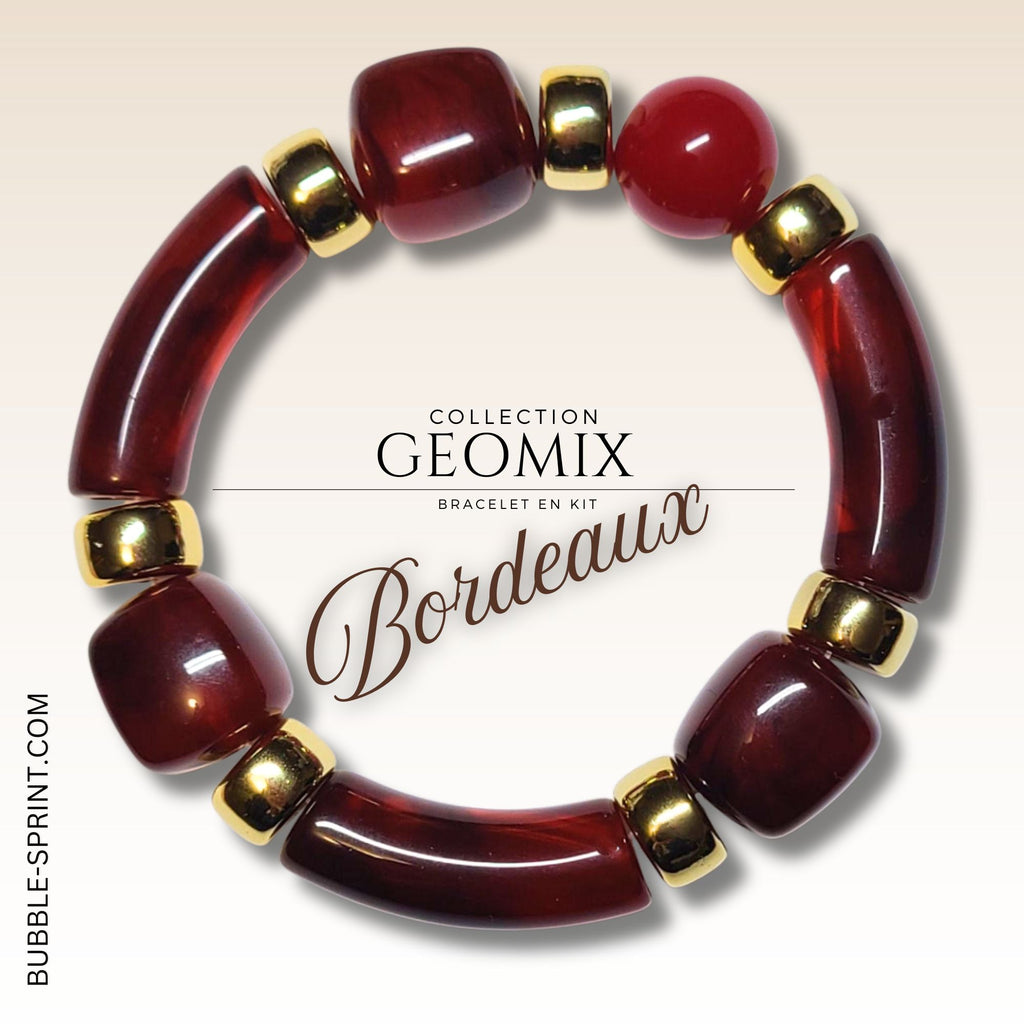 KIT bracelet collection GEOMIX - Bordeaux