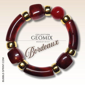 KIT bracelet collection GEOMIX - Bordeaux