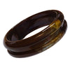 8 - Bracelet acrylique interchangeable rainuré - Topaze marbré