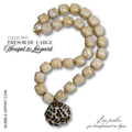 TRESOR du LARGE collier Nougat & Léopard