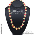 ABACUS Collier Champagne Cerise