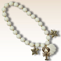 KIT collier collection Perles des rivages - Ivoire & écrevisse