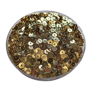 6MM- Rondelles brossées, plaqué or, réf PLO-11