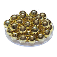 205 - Boules acryliques brillantes Dorées 16MM