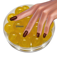 72 - Boules acryliques brillantes Sorbet Orangeade 20MM