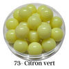 73 - Boules acryliques brillantes Citron vert 20MM