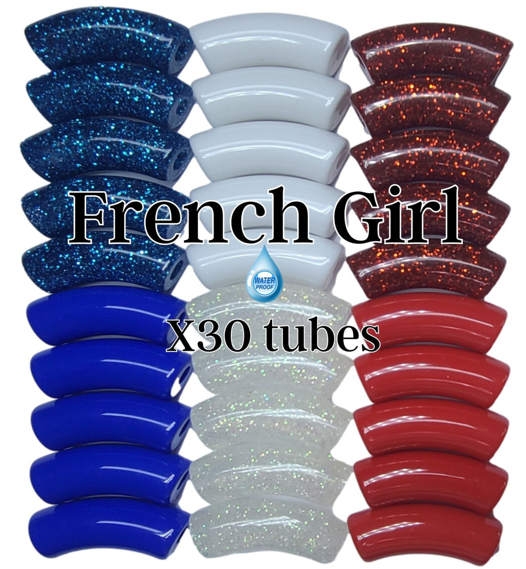 Camaieu 76- Lot mixte tubes incurvés French girl 12MM