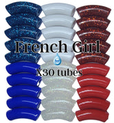 Camaieu 76- Lot mixte tubes incurvés French girl 12MM