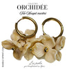 Créoles Trio d'Orchidées - Nougat marbré