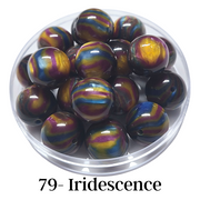 79 - Boules acryliques brillantes Iridescence 20MM