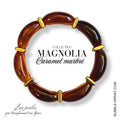 KIT bracelet collection MAGNOLIA - Caramel marbré