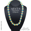 ABACUS Collier Champagne Turquoise