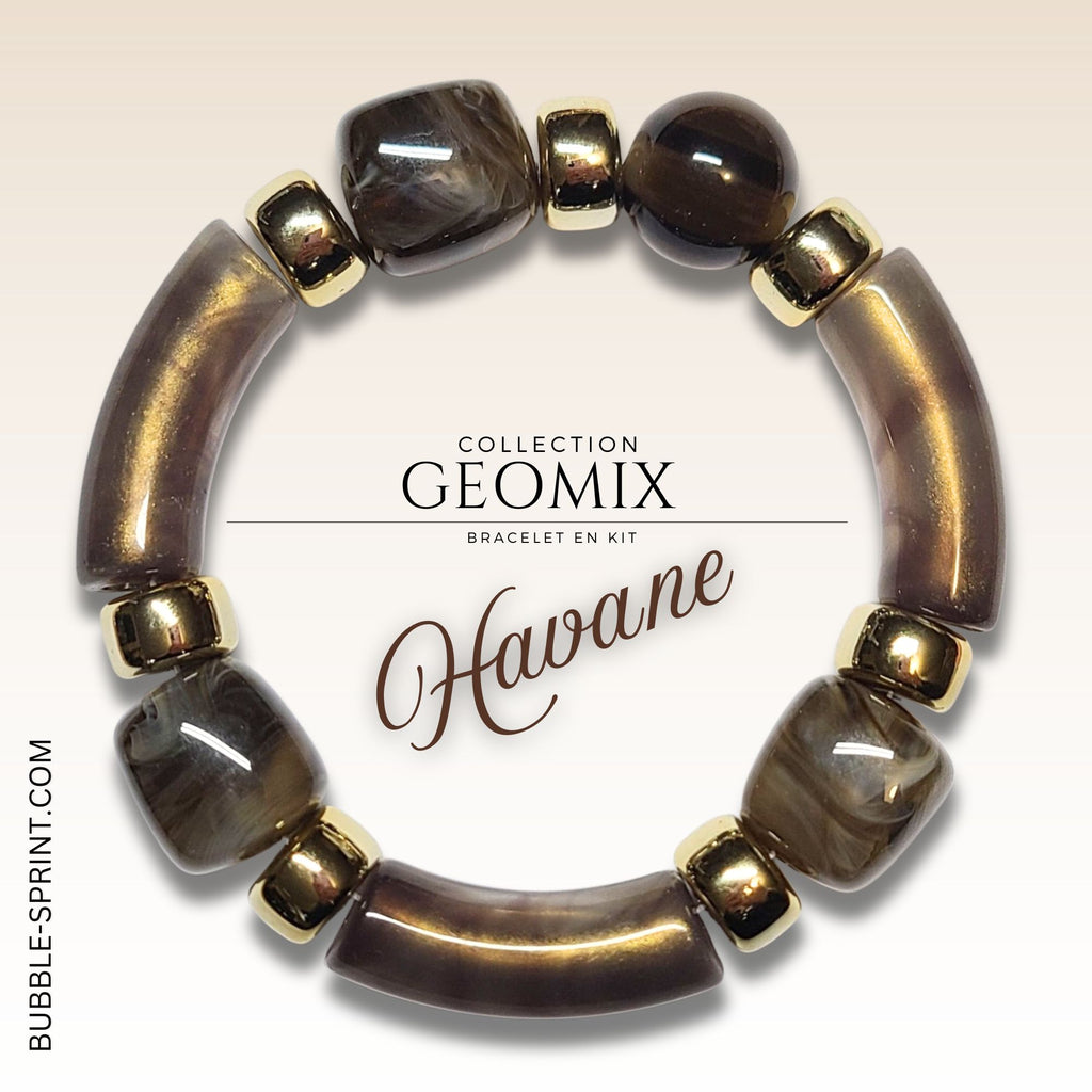KIT bracelet collection GEOMIX - Havane