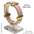 KIT bracelet EN DUO - Rose marbré
