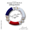 ALLEZ les BLEUS !  Bracelet enfant Tchoupy Tricolore