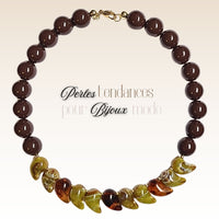 14- Magatama, Caramel marbré