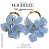 Créoles Trio d'Orchidées - Lavande marbré