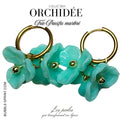 Créoles Trio d'Orchidées - Pacific marbré