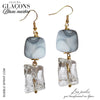 Glaçons B.O Blanc marbré