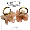 Créoles Trio d'Orchidées - Rose des Sables marbré