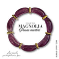 KIT bracelet collection MAGNOLIA - Prune marbré