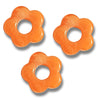 8- Fleur BABY Capucine Orange marbré - 20mm