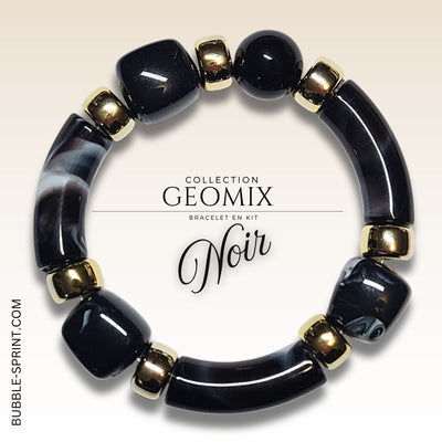 KIT bracelet collection GEOMIX - Noir