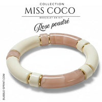 KIT bracelet collection MISS COCO - Rose poudré