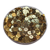 8MM- Rondelles brossées, plaqué or, réf PLO-12