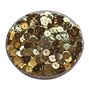 8MM- Rondelles brossées, plaqué or, réf PLO-12
