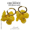 Créoles Trio d'Orchidées - Banane marbré