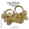 Créoles Trio d'Orchidées - Champagne marbré