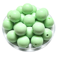 99 - Boules acryliques brillantes Vert d'eau 20MM