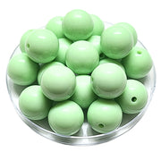 99 - Boules acryliques brillantes Vert d'eau 20MM