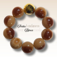 219 - Boules acryliques Nude Caramel 20MM