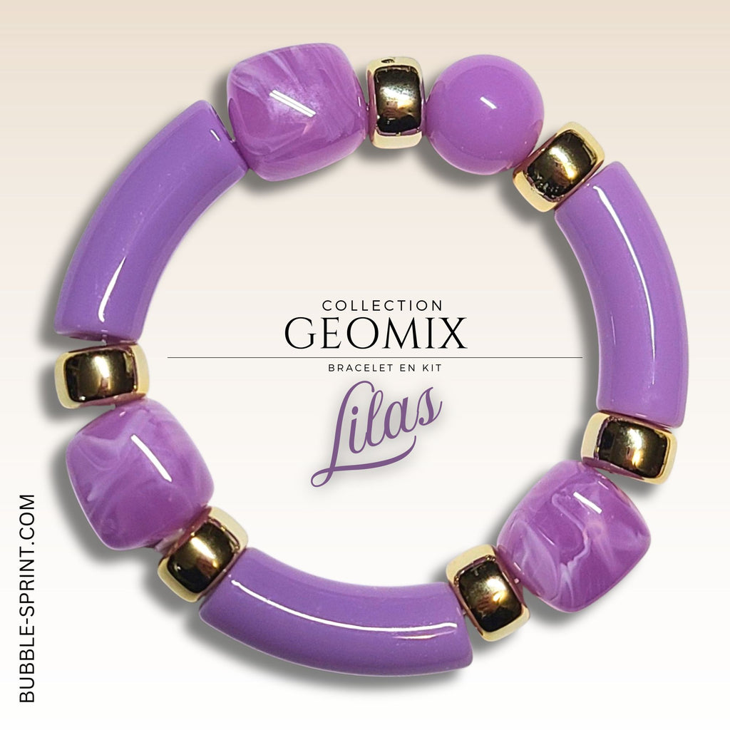 KIT bracelet collection GEOMIX - Lilas